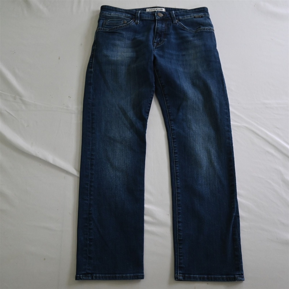 Mavi 31x30 Zach Straight Dark Wash‎ Flex Denim Mens Jeans